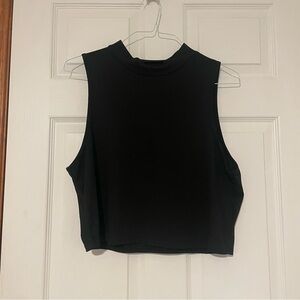 SHEIN Black Sleeveless Crop Top
